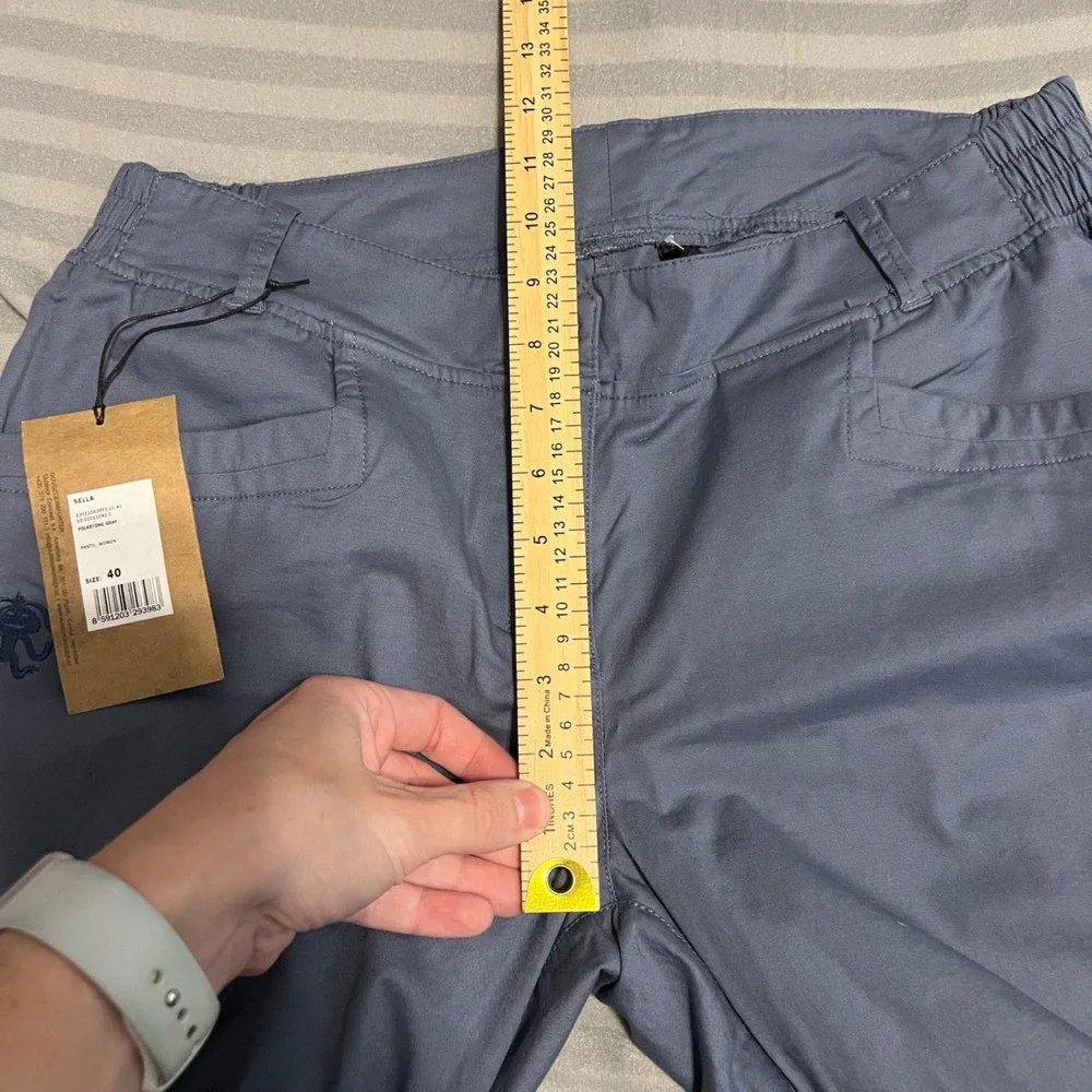 Rafiki Mens Sella Straight Leg Pants Size 40 Folkstone Gray‎ Outdoor Hiking